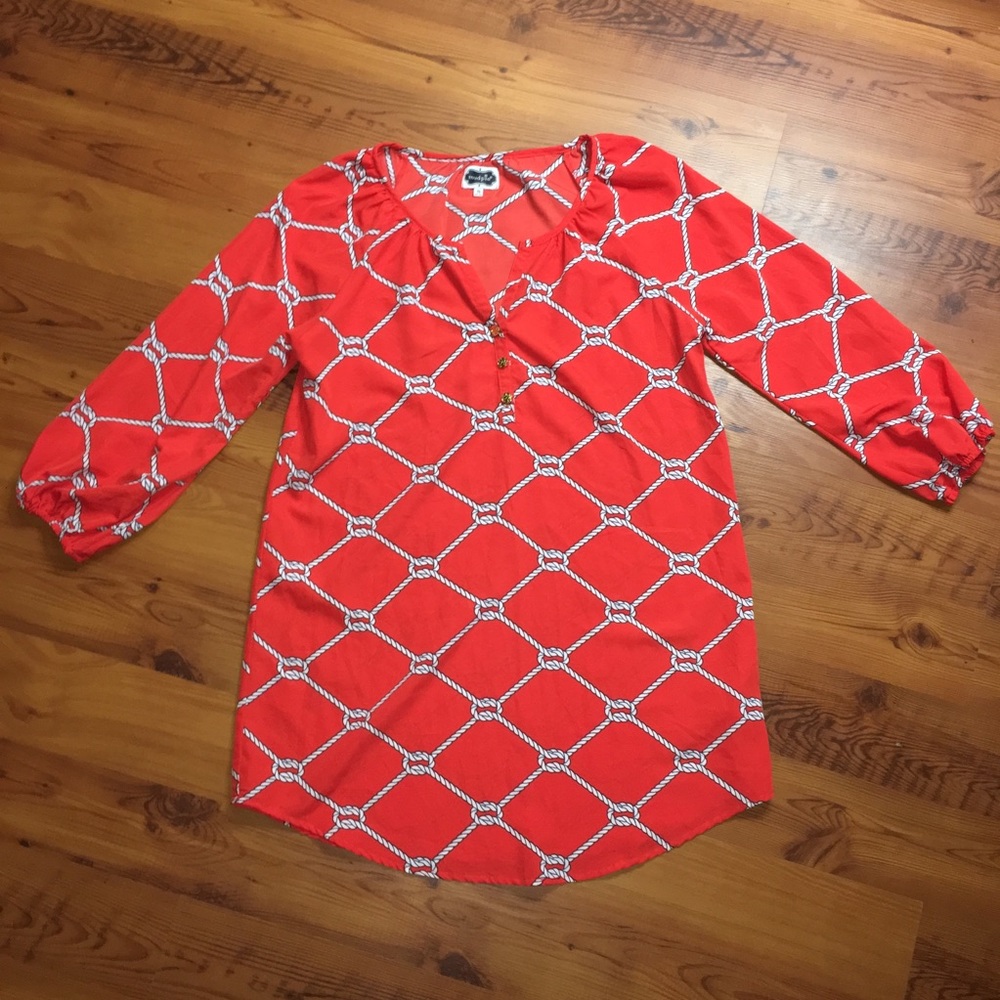 Youth Long Sleeve Dress with Gold buttons